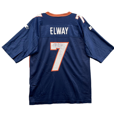 Vintage Starter Denver Broncos Jersey 48/Large Blue #7 John Elway