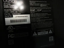 Vizio E601i-A3 Entire working electronics (all boards) + ird +cables + remote