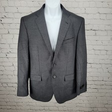 NWT Joseph Abboud Grey 100% Wool Houndstooth Blazer Sport Coat USA Made Size 40R