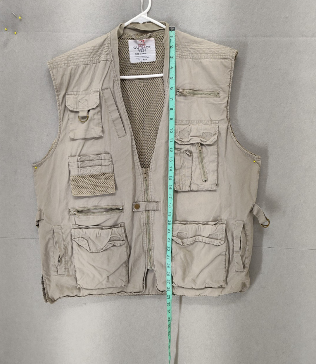 Rothco Men Jacket Large Brown Polyester Sleeveles… - image 6