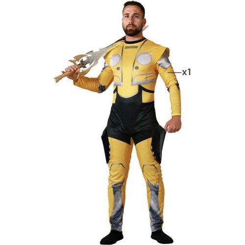 Costume for Adults Robot Yellow (1 Piece) - Picture 6 of 8