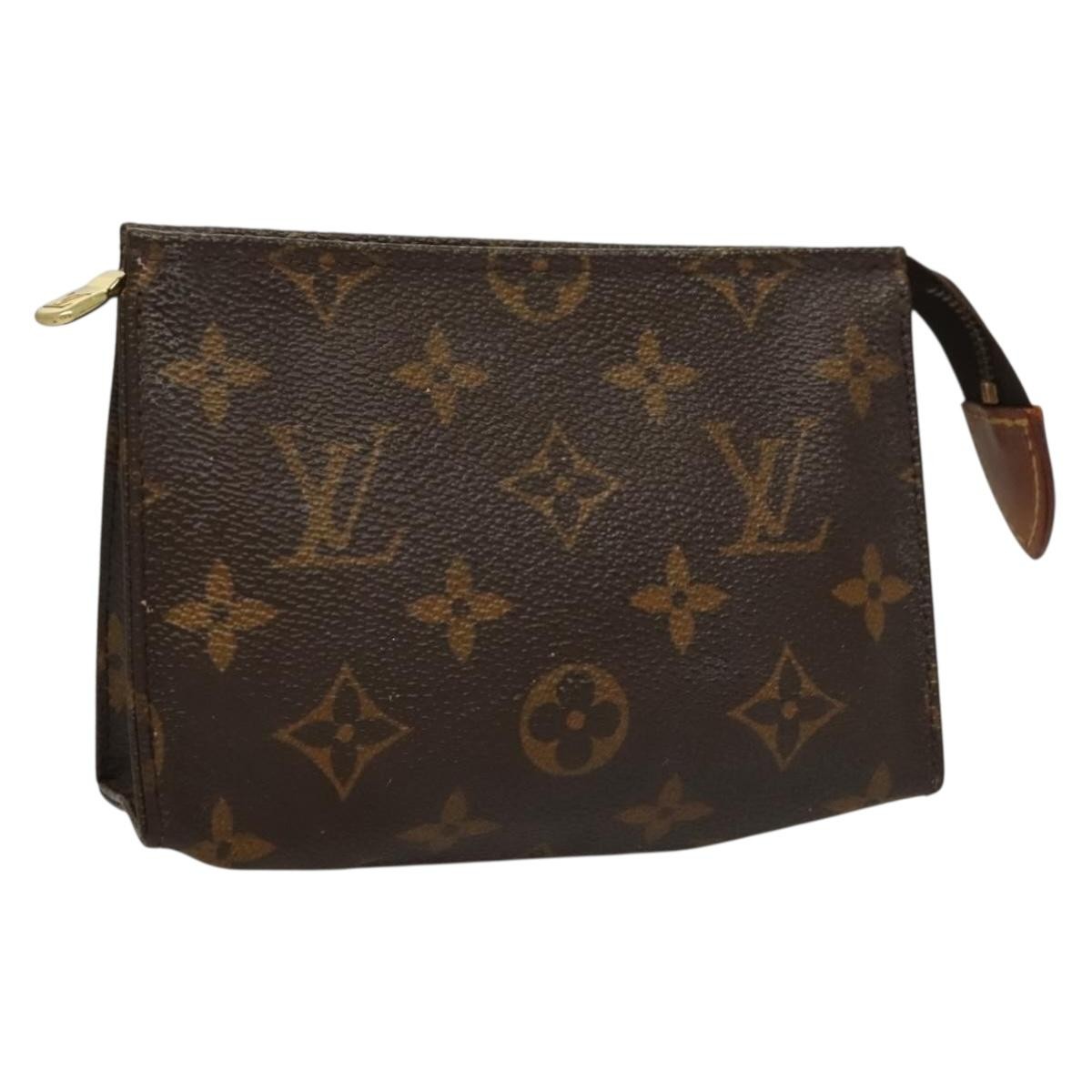 LOUIS VUITTON Monogram Posh Toilette 15 Pouch M47546 Authentic LV Bag