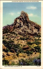 Carlsbad casi nuevo postal SLAUGHTER CANYON GUADALUPE MOUNTAINS CARLSBAD j/26 BD6162