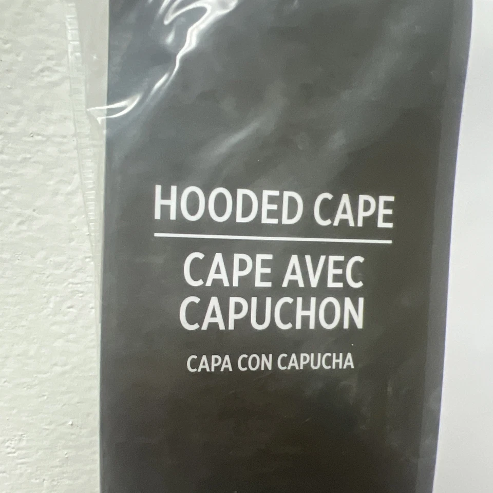 Disfraz, Unisex, Negro Capucha Largo Completo Capa Adulto Talla Única NUEVO HALLOWEEN 2025 Foto 2 de 4