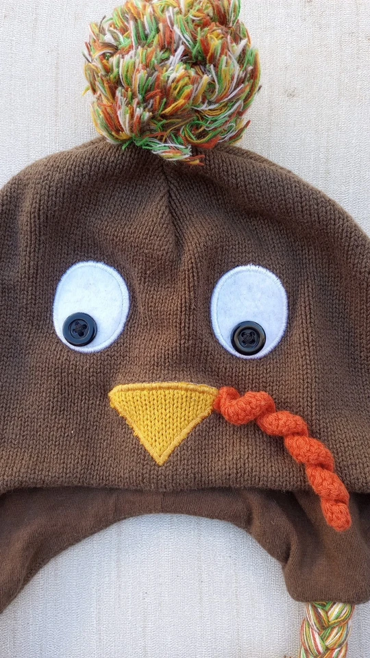 婴儿感恩节土耳其针织帽可爱! 考拉儿童玩具反斗城6-12 Mos — 第 2/4 张图片