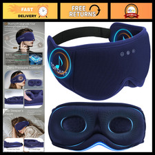 Bluetooth Sleep Mask with Headphones, 3D Blackout Eye Mask for Side Sleepers, So