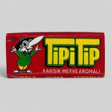 Vintage 1996 Kent TipiTip Bubble Gum Wrapper- Red Edition Turkish Tipi Tip Gum