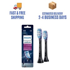 Philips Sonicare G3 Premium Gum Care Brush Heads HX9052/95 Black 2 Pack New