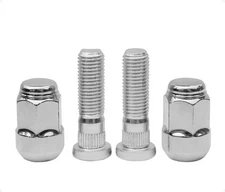 M12x1.50 Chrome Wheel Lug Stud Nut Set Compatible with Honda Odyssey Accord Civi