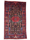 5'2 X 8'10 ft Semi-Antique Distressed Floral Wool Oriental Rug Entryway Carpet