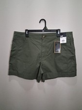Womens Size 18 Lee 4" Inseam Green Shorts Bottoms NWT