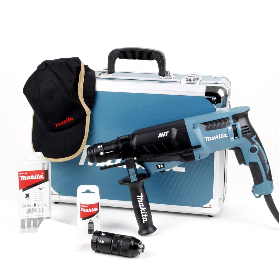 Makita HR2631FT13 Kombi Bohrhammer 26mm Alukoffer Schlagbohrmaschine