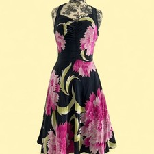 Vintage Sue Wong silk floral dress