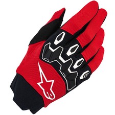 Alpinestars Full Bore v2 Textile Motorcycle Motocross Gloves - Bright Red/Black