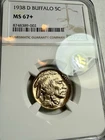 1938-D 5c Buffalo Nickel NGC MS67 + Superb Gem Absolutely Gorgeous Coin
