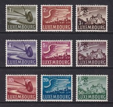 LUXEMBOURG 1946 Air set of 9 SG 479-487 MH/* (CV £14)