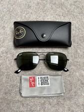 Ray-Ban Caravan RB3136 Unisex Sunglasses - Size 58 - Black Frames G15 Green Lens