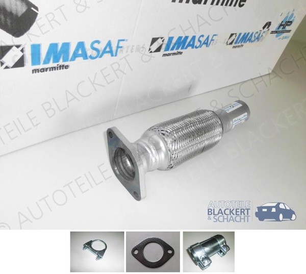 Imasaf Auspuff Flexrohr FüR Fiat Stilo 1.4+1.6+Multiwagon/Fiat Bravo Ii 1.4-image