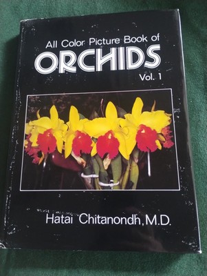 Color Picture Book ORCHIDS Hatai 1987 HC DJ ILLUS First ed Orchid Care PHOTOS