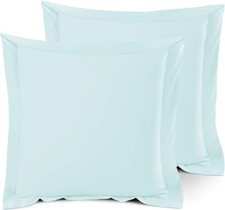 Soft Pillow Shams Set of 2 - Double Brushed Microfiber Pillow Covers - Hotel