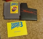 Super Mario Bros. 3 (Nintendo NES, 1990) Cartridge, Case, Manual
