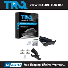 TRQ Front & Rear Premium Posi Semi-Metallic Disc Brake Pad Set Kit for Ford Van
