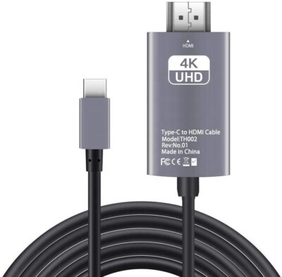USB-C-Adapterkabel 3.1 Typ C bis HDMI 4K MHL 2M