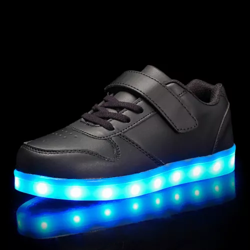 Boys Girls Kids Led Light Up Shoes Luminous Flashing Trainers Sneakers Gift UK - Picture 5 of 15