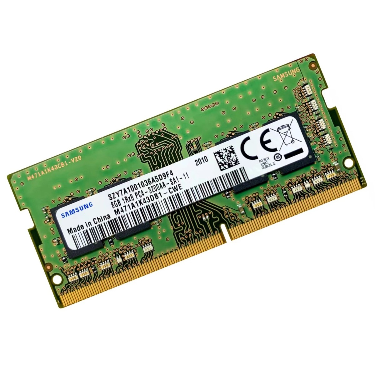 Samsung 16GB (2X8GB) DDR4 3200MHz PC4-25600 1RX8 SODIMM Memory