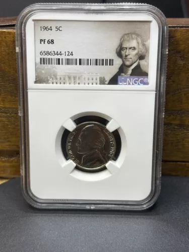 1964 Jefferson Nickel 5c PF68 NGC Special Label