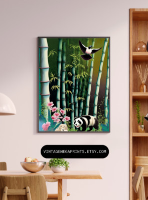 Poster Image Picture Photo Wallpaper Firefly Bamboo Forest with Panda
