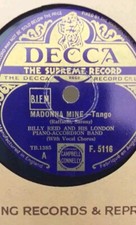 Madonna Mine/Grinzing By Billy Reid And His London Piano-accordion Band. 78rpm.