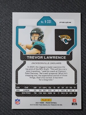 2021 Prizm No Huddle Trevor Lawrence DISCO VARIATION Rookie