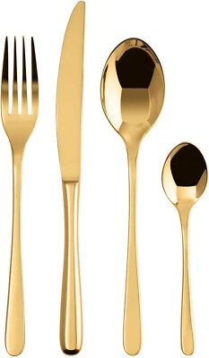   Sambonet Taste Tafelbesteck Set 24-teilig 6 Personen Gold Edelstahl 52553G81  