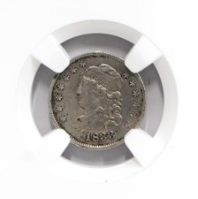 1833 Capped Bust Half-Dime NGC AU Details Cleaned