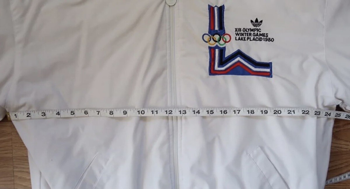 Vintage 80s Adidas Winter Olympics Zip-Up Jacket with all Vintage 80s Adidas Winter Olympics Zip-Up Jacket with all