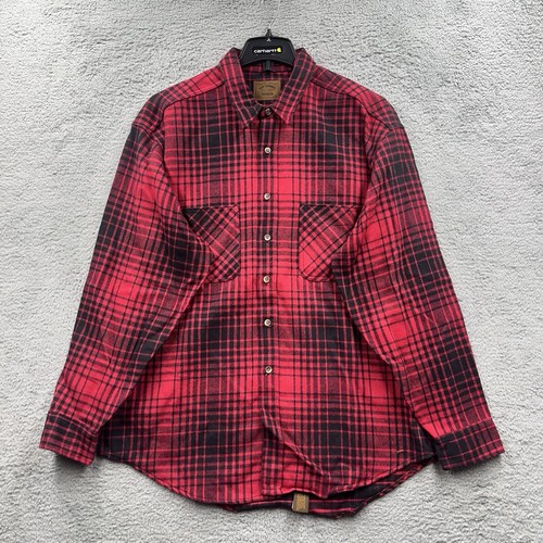 NWT St. Johns Bay Shirt Mens XL Buffalo Plaid Flannel Long Sleeve Button Down - 第 1/10 張圖片
