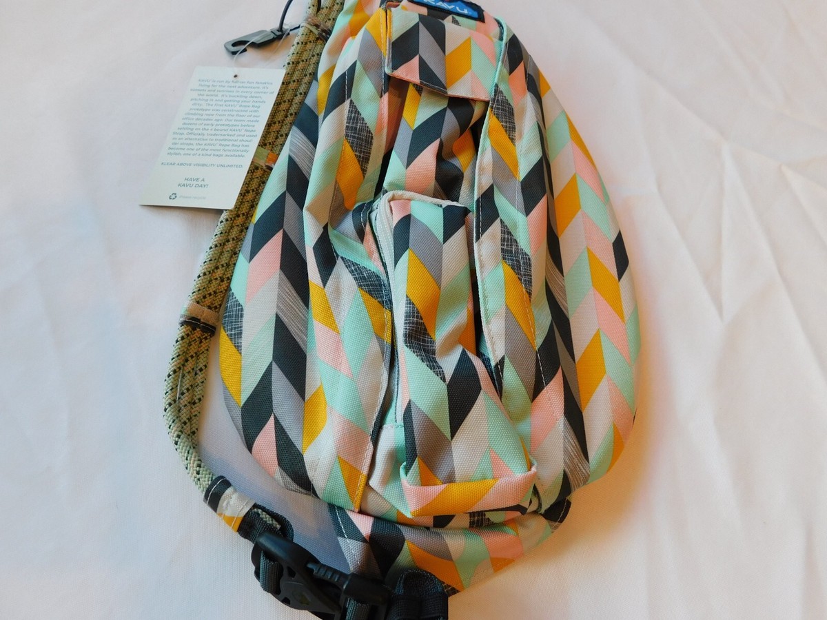 kavu mini backpack Amazon.com | Beach Rope Bag Mesh Crossbody Sling - Cool Aqua BEST SELLER KAVU Mini Rope Bag -