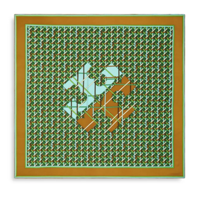 HIGH様 NEW WITH TAGS Tory Burch Basketweave Silk Scarf 145848 | eBay