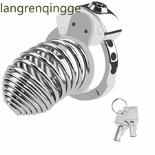 Adjustable Ring Male Chastity Cage Device Metal Chastity Lock Constraint