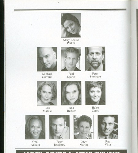 Playbill + Hedda Gabler + Opening Night + Mary-Louise Parker, Michael Cerveris - Picture 3 of 5