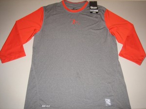 Nike Ken Griffey Jr. Swingman Pro Combat Dri-Fit Â¾ Sleeve T-Shirt Mens Large 2XL | eBay