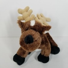 Ganz Webkinz Reindeer Moose Plush Stuffed Animal Brown Soft Toy HM137 No Code
