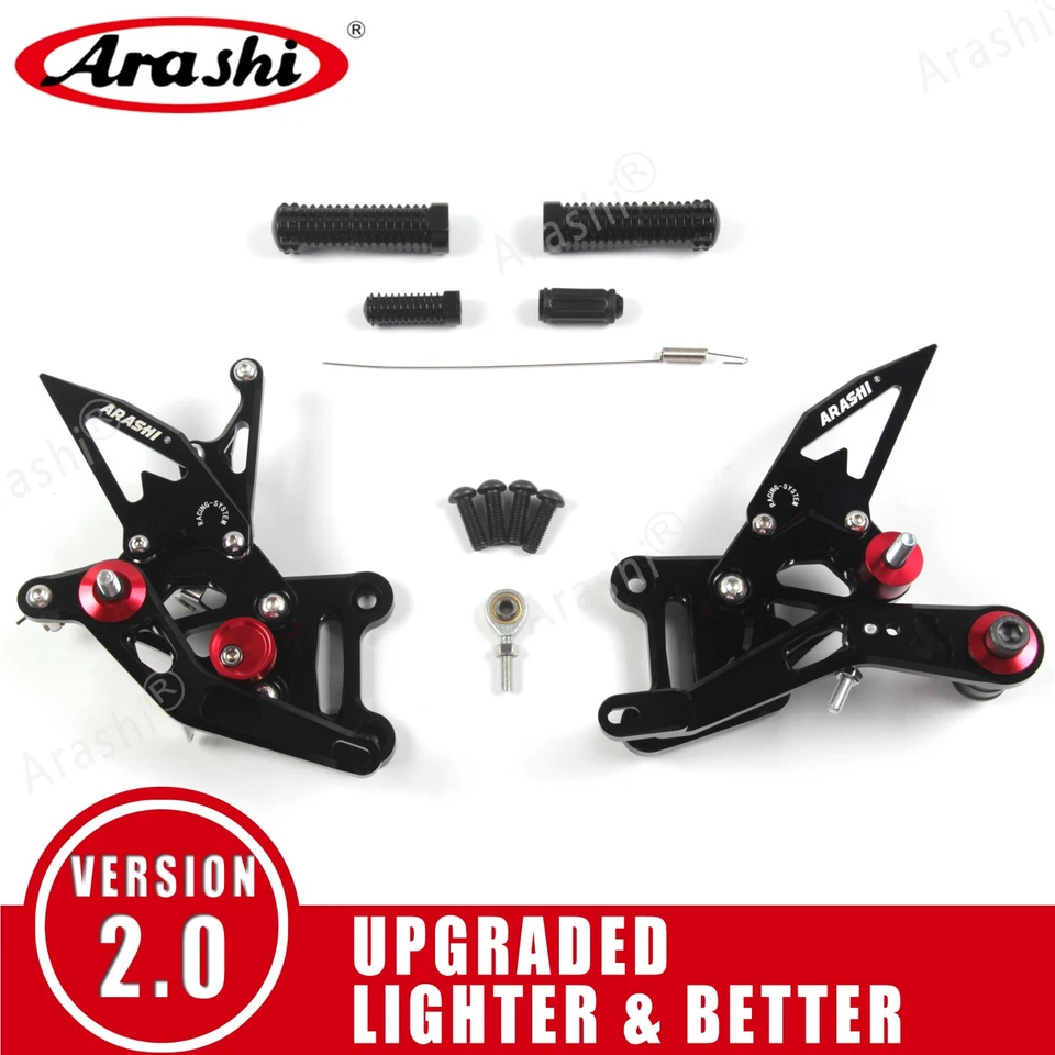 Reposapiés trasero Arashi Racing para Suzuki GSXR1000R/ABS GSXR1000X 2024 2025 Foto 3 de 4