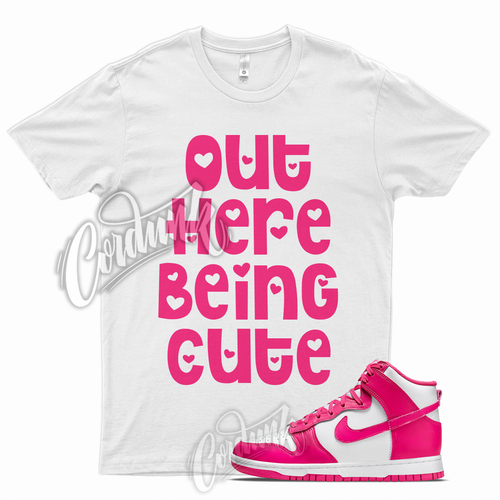 CUTE T Shirt for Nike Dunk High Pink 