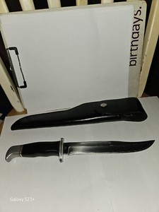 Vintage Rare Buck Fixed Blade knife made in USA 