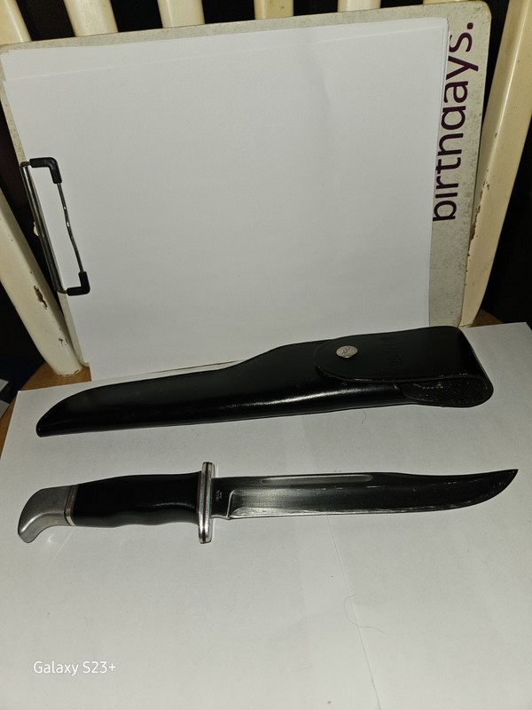 Vintage Rare Buck Fixed Blade knife made in USA 
