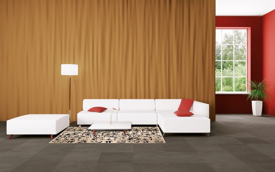 Tapis 3615 Linodécor grand tapis salon 200x200 cm en tissu résistant