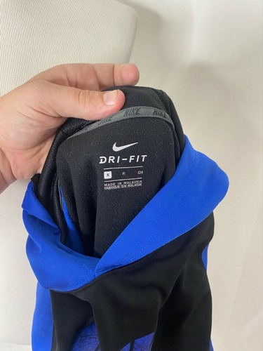 Boy's Small Hoodie Nike Blue and Black Big Logo Dri-Fit Pocket Athletic - Picture 6 of 6