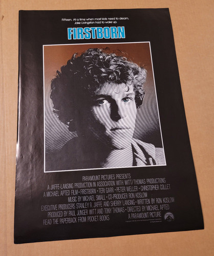 FIrstborn Movie Poster Original Promo Chris Makepeace 17X24